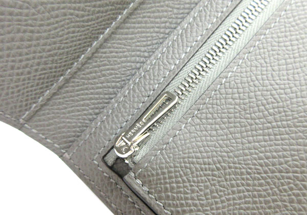 ≪ 新品 ≫ HERMES エルメス ベアン コンビネ 三つ折り ミニ財布 グリ