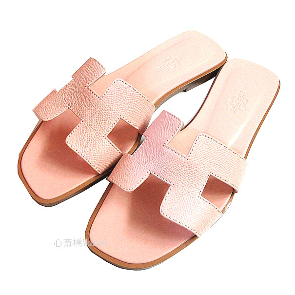 新品 エルメス HERMES オラン サンダル 37 ゴールド