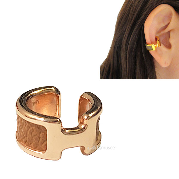 《 新品 》 エルメス イヤーカフ オランプ PM ゴールド ローズゴールド　ピンクゴールド HERMES Gold / Rose gold pink gold 箱　リボン ラッピング ピアス　イヤリング 　