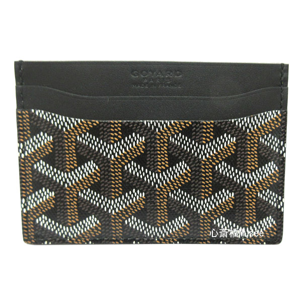 ≪送料無料≫正規品新品ゴヤールカードケースパスケース黒ブラック