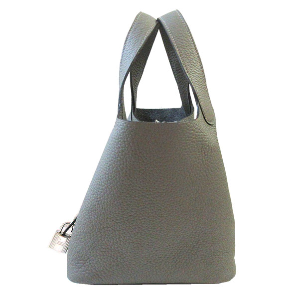 ≪ 新品 ≫ エルメス ピコタン ロック 18 PM グリメイヤー シルバー