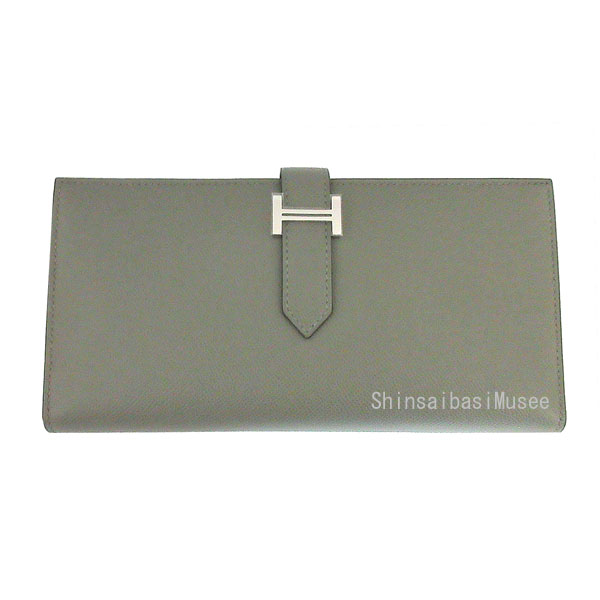 ≪ 新品 ≫ エルメス ベアンスフレ グリメイヤー グレー シルバー金具 ヴォー マダム 箱 リボン ラッピング 革 B刻印 2023年製造 ≪ BrandNew ≫ HERMES Bear Souffl Grimeyer Gray Silver Metal Fittings Vaux Madame Box Ribbon Wrapping Leather