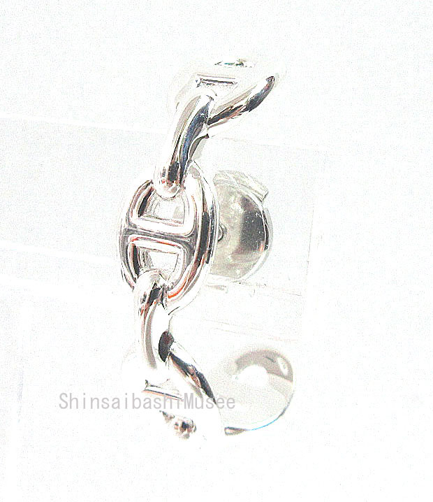 新品 》エルメス シェーヌダンクル アンシェネ ピアス 片耳 シルバー製 