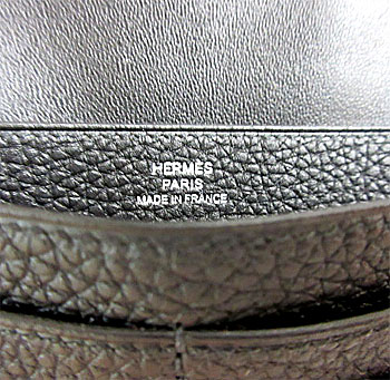 新品》 エルメス ドゴンロング トゴ 黒 シルバー金具 Wallet Dogon