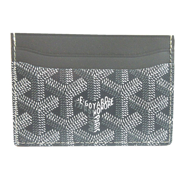 ≪送料無料≫正規品新品ゴヤールカードケースパスケース黒ブラック