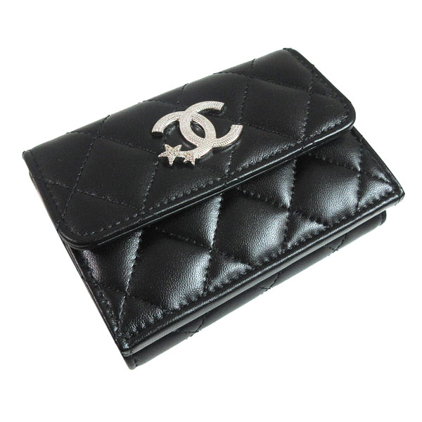 ≪新品≫シャネル CHANEL スモール フラップ ウォレット 財布 ブラック