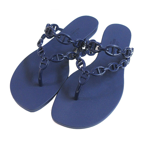 ≪ 新品 ≫ エルメス レディース ラバー サンダル アイランド 38  