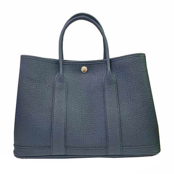 Hermes Garden Party30 ガーデンパーティー STAMP C【新品同様】 Hermes garden party 30 canvas / negonda vert de cris / black