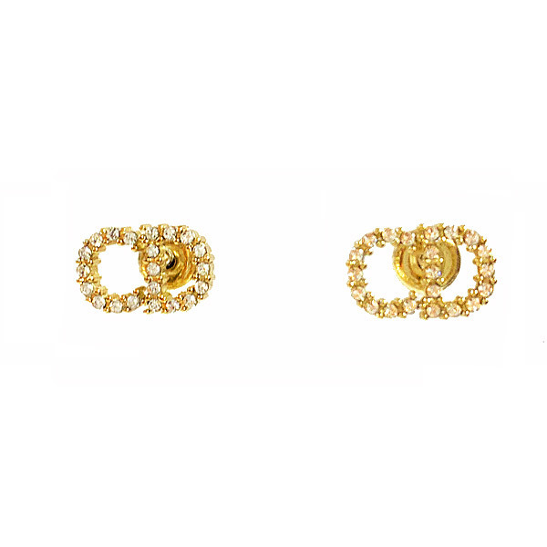 箱リボンショッパーラッピングDIORクリスチャンディオールコスチュームジュエリーラインストーンゴールド