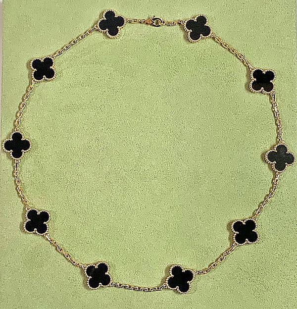 VanCleef＆Arpels ヴァンクリーフ＆アーペル ネックレス ヴィンテージ アルハンブラ ネックレス、10モチーフ 18K