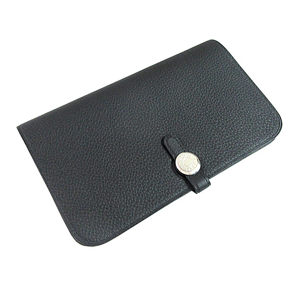 ≪新品≫エルメスドゴンGMトゴピンクシルバー金具箱リボン付ラッピングWalletDogonGMPINK