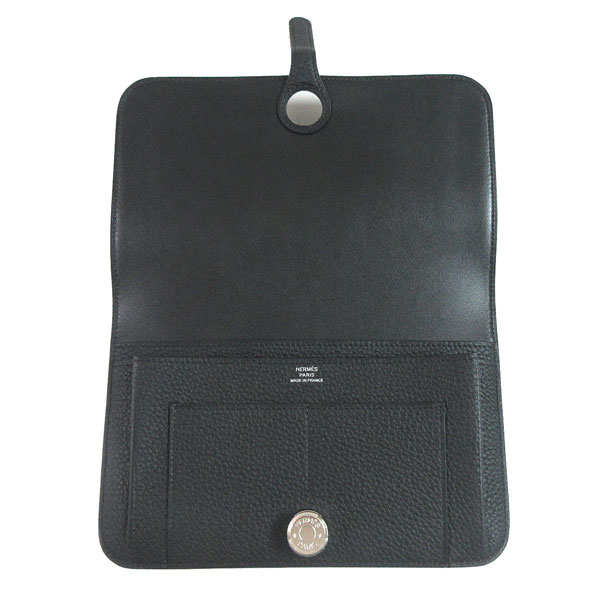 ≪新品≫エルメスドゴンGMトゴピンクシルバー金具箱リボン付ラッピングWalletDogonGMPINK