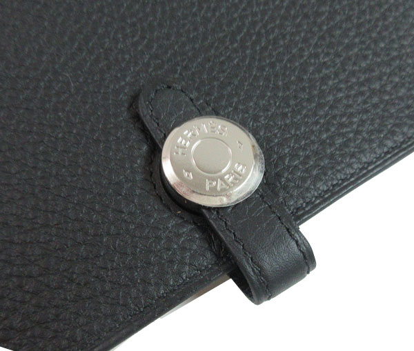 ≪新品≫エルメスドゴンGMトゴピンクシルバー金具箱リボン付ラッピングWalletDogonGMPINK