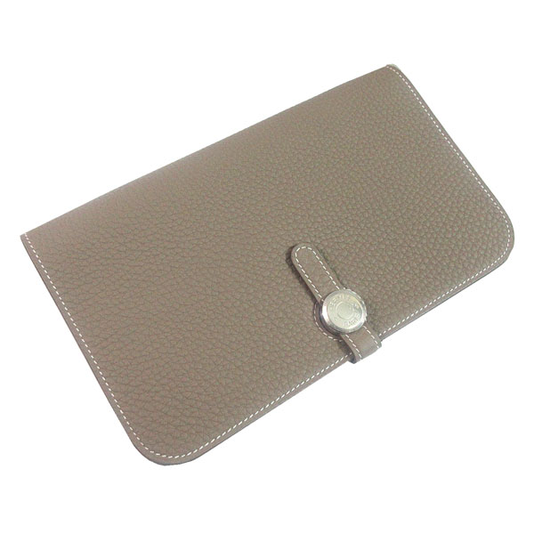 エルメスドゴン 新品 》HERMES エルメス ドゴン デュオ GM トゴ エトゥープ シルバー