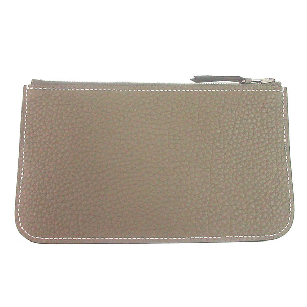 新品 》HERMES エルメス ドゴン デュオ GM トゴ エトゥープ シルバー