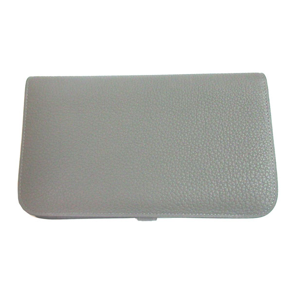 ≪新品≫エルメスドゴンGMトゴピンクシルバー金具箱リボン付ラッピングWalletDogonGMPINK