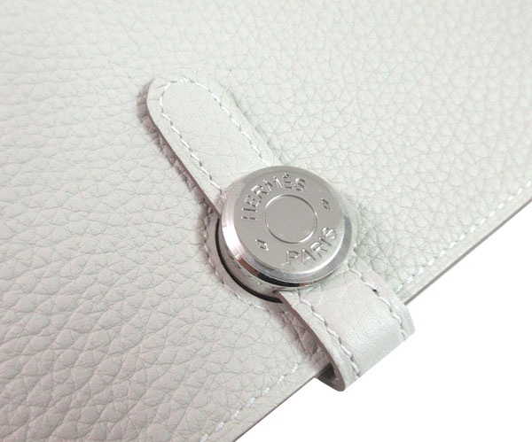 ≪新品≫エルメスドゴンGMトゴピンクシルバー金具箱リボン付ラッピングWalletDogonGMPINK