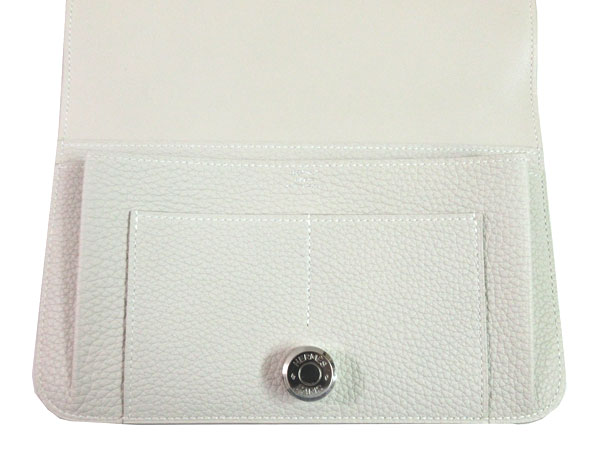 ≪新品≫エルメスドゴンGMトゴピンクシルバー金具箱リボン付ラッピングWalletDogonGMPINK