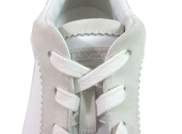 ≪BrandNew≫HermesBouncingSneakersAllLeatherLowCutWhiteBlackSize4226.5cmMen'sShoesBoxRibbon