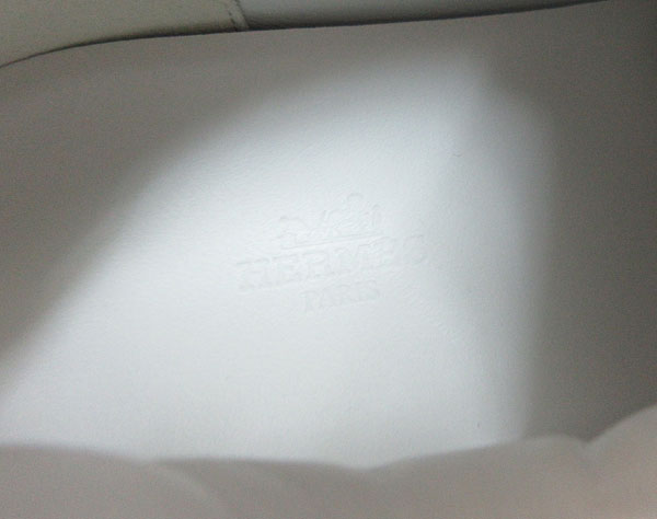 ≪BrandNew≫HermesBouncingSneakersAllLeatherLowCutWhiteBlackSize4226.5cmMen'sShoesBoxRibbon