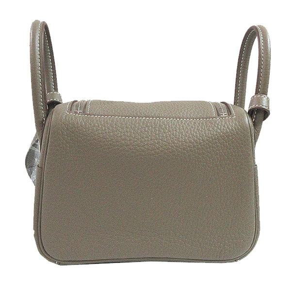 ≪新品≫エルメス リンディ ミニ Mini エトゥープ シルバー金具 W刻印