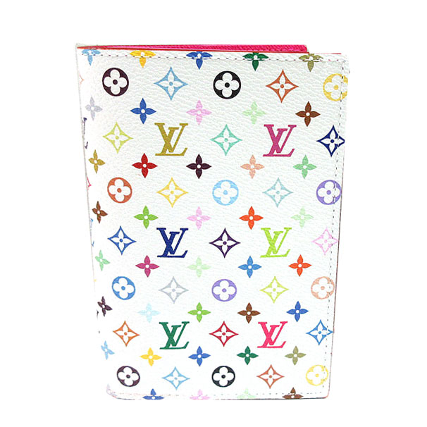 ルイヴィトン 村上隆 パスポート カバー ルイヴィトン村上隆LV TMパスポートカバー黒色マルチカラーM13414