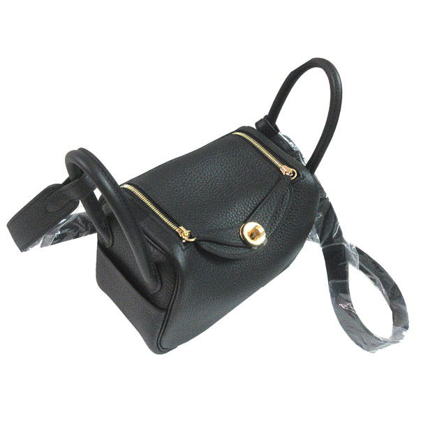 ≪新品≫エルメス リンディ ミニ Mini 黒 ブラック ゴールド金具 W刻印
