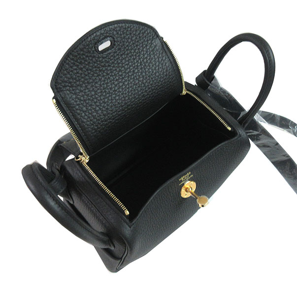 ≪新品≫エルメス リンディ ミニ Mini 黒 ブラック ゴールド金具 W刻印