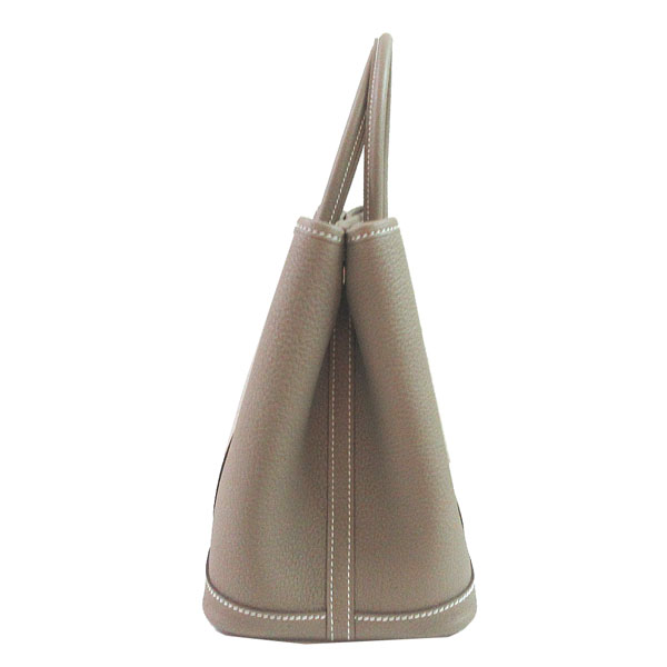 【レザー /エトゥープ】HERMES ガーデンパーティー30 TPM エルメス ガーデンパーティ30/TPM エトゥープ ネゴンダ シルバー