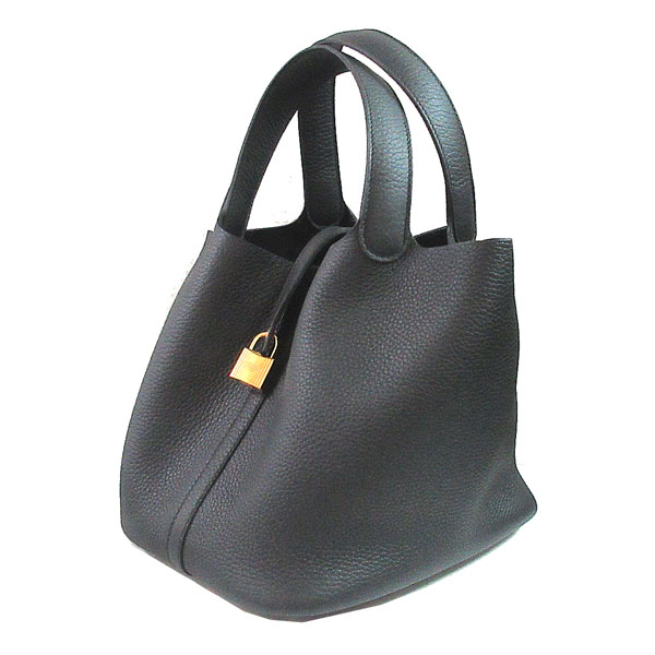 ≪新品≫HERMES エルメス ピコタン カデナロック 22 MM 黒 ブラック