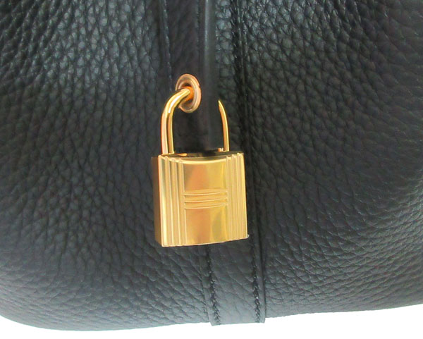 ≪新品≫HERMES エルメス ピコタン カデナロック 22 MM 黒 ブラック