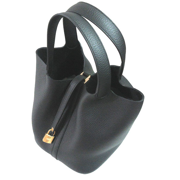 ≪新品≫HERMES エルメス ピコタン カデナロック 22 MM 黒 ブラック
