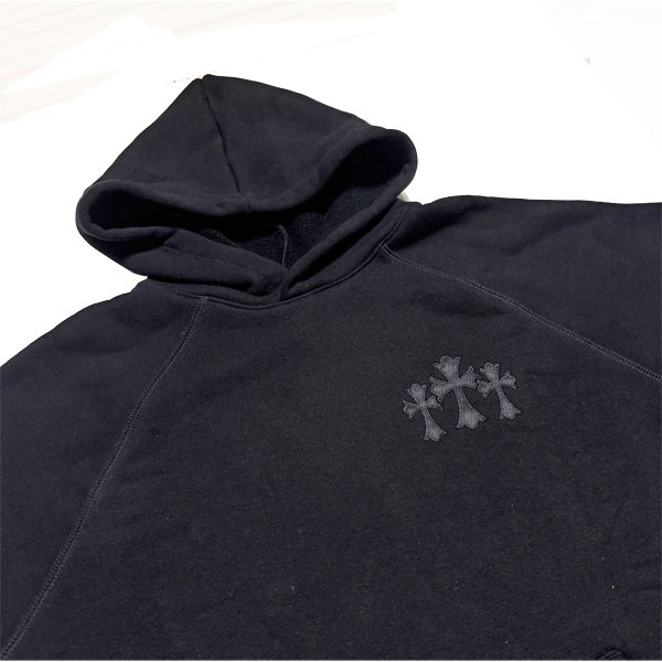 【希少】 Chrome Hearts ブラック スウェットトレーナー 黒 クロムハーツ スウェット ブラック クロムハーツ 417200291