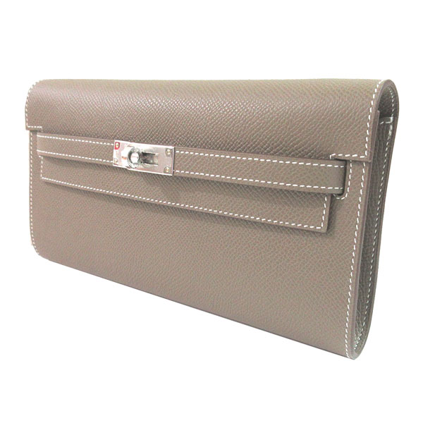 ≪ 新品 ≫ エルメス ケリー ロング トゥーゴー エトゥープ シルバー