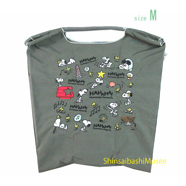 ≪ 新品 ≫ボールアンドチェーン 2025年「 スヌーピー 阪急うめだ本店 限定 」トートバッグ グレー M エコ ピーナッツ ≪ Brand new ≫Ball&Chain "Snoopy Hankyu Umeda Main Store Limited" Tote Bag Gray M Eco Peanuts 