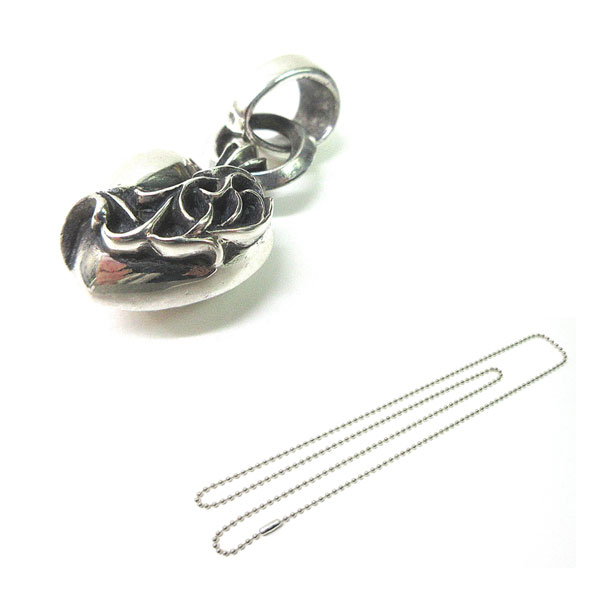≪ 新品 ≫ 正規品 クロムハーツ ハート ペンダント トップ ボール