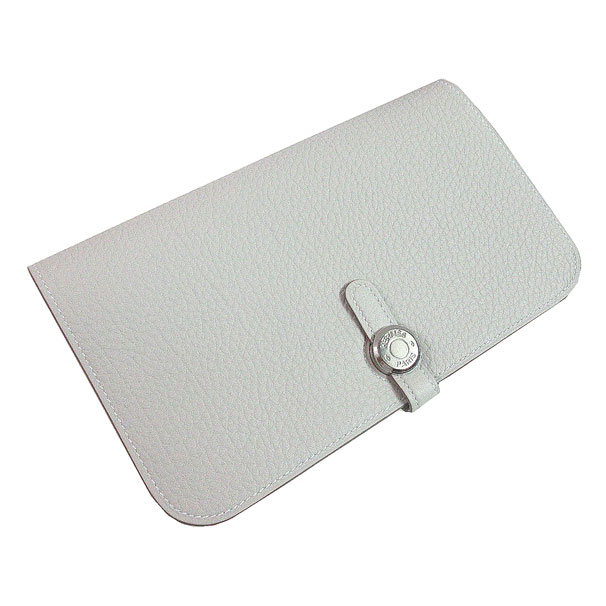 ≪新品≫エルメスドゴンGMトゴピンクシルバー金具箱リボン付ラッピングWalletDogonGMPINK