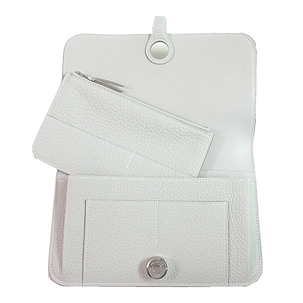 ≪新品≫エルメスドゴンGMトゴピンクシルバー金具箱リボン付ラッピングWalletDogonGMPINK