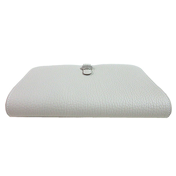 ≪新品≫エルメスドゴンGMトゴピンクシルバー金具箱リボン付ラッピングWalletDogonGMPINK