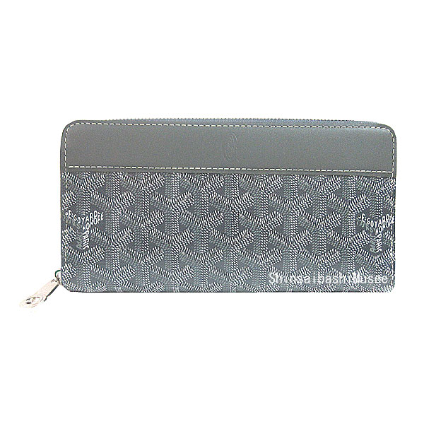 ≪新品≫正規品 GOYARD ゴヤール 財布 マティニョン GM ウォレット 長財布 ジップ GM グリス グレー 箱 ≪Brand new≫ GOYARD Goyard Wallet Round Zipper Martinnon Long Wallet Zip GM Gris Grey Box Genuine