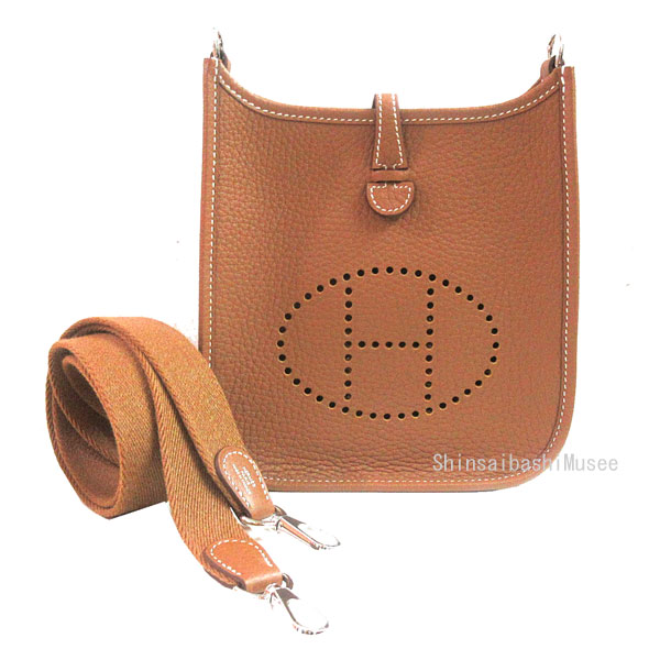 ≪新品≫ エルメス エヴリン 16 ミニ Mini TPM アマゾン ゴールド　シルバー金具 トリヨン K刻印 ショルダーバッグ ≪Brand new≫ Hermes Evelyn mini 16 Amazone Bag Gold Silver Hardware Taurillon Clemence Leather Box Ribbon Wrapping