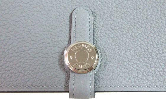 ≪新品≫エルメスドゴンGMトゴピンクシルバー金具箱リボン付ラッピングWalletDogonGMPINK