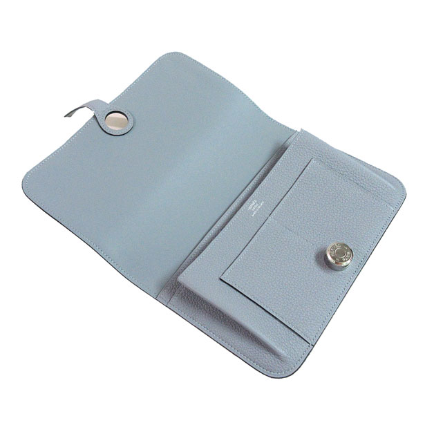 ≪新品≫エルメスドゴンGMトゴピンクシルバー金具箱リボン付ラッピングWalletDogonGMPINK