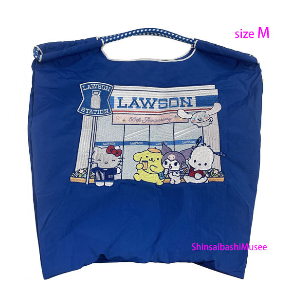 ≪Brand new≫Ball & Chain LAWSON 50TH × Sanrio Limited Edition Tote Bag Blue Medium Eco ≪ 新品 ≫ボールアンドチェーン 50周年ローソン×サンリオキャラクターズ 限定 トートバッグ 青 ブルー M エコ