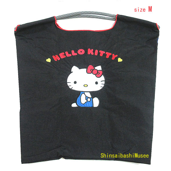 ≪ 新品 ≫ボールアンドチェーン ハローキティ 限定 トートバッグ 70s HELLO KITTY 黒 ブラック M エコ ≪Brand new≫ Ball & Chain Hello Kitty Limited Tote Bag 70s Black Medium Eco