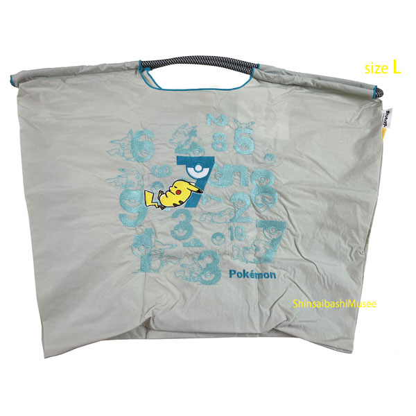 ≪ Brand new ≫Ball&Chain Pokemon Limited Tote Bag P/Gray L Eco Pikachu ≪ 新品 ≫ボールアンドチェーン ポケモンデザイン 限定 トートバッグ Pグレー L エコ ピカチュウ