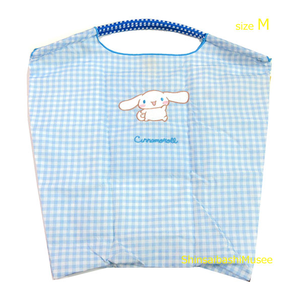 ≪ 新品 ≫ボールアンドチェーン サンリオ シナモンロール 限定 M ライトブルー チェック トートバッグ エコ ≪Brand new≫Ball and Chain Sanrio Cinnamon Roll Limited Edition Light Blue Check Tote Bag Eco