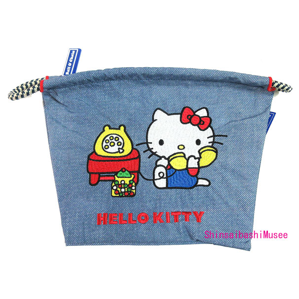 ≪ 新品 ≫ボールアンドチェーン ハローキティ 限定 ポーチ デニム テレフォン ブルー ≪Brand new≫ Ball & Chain Hello Kitty Limited Edition Denim Telephone Pouch Blue