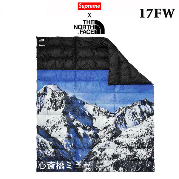 ≪新品≫ 17FWコラボ SUPREME THE NORTH FACE Mountain Nuptse Blanket 