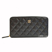 ≪新品≫CHANEL シャネル マトラッセ ジップ ウォレット 長財布 キャビアスキン 黒 ブラック ゴールド金具 AP0242 Y01864 C3906 背面ポケット グレインド カーフスキン ラウンドファスナー 箱 リボン ≪Brand new≫ CHANEL Zip Long Walette Black Gold